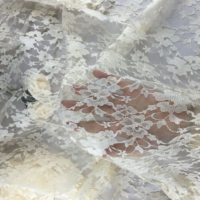 Lace Fabric Dress Bridal Polyester Warp Knit for Women's Wear Wholesal 8